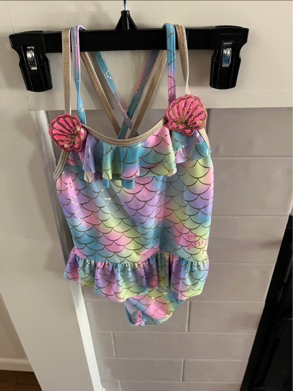 Betsey Johnson girls swimsuit size 6